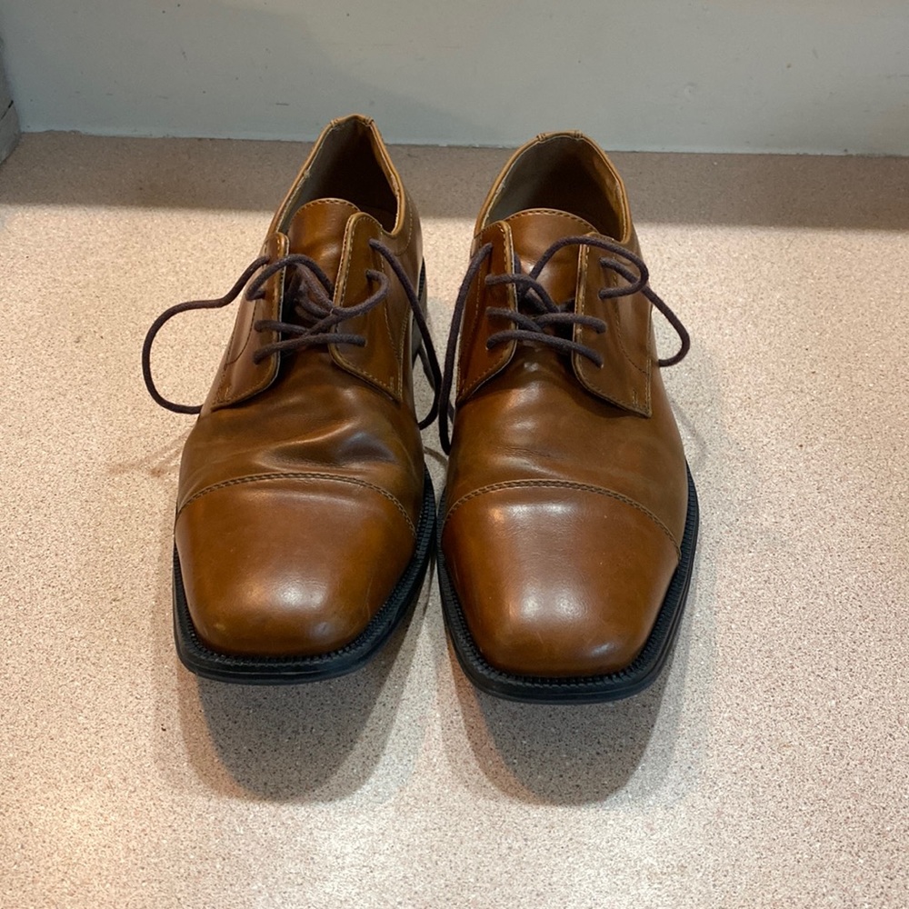 Alfani Leather Adam Oxford Dress Shoe Cognac 13